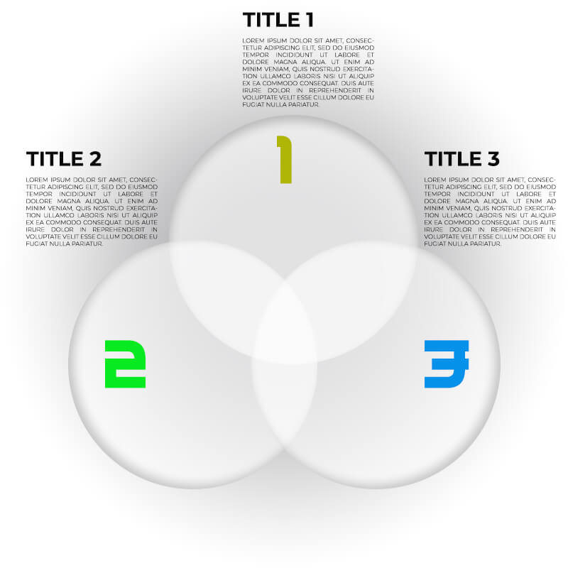 circle venn diagram Templates PSD Free file
