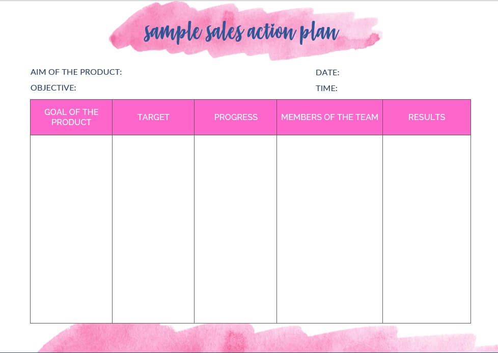 day action plan template 7