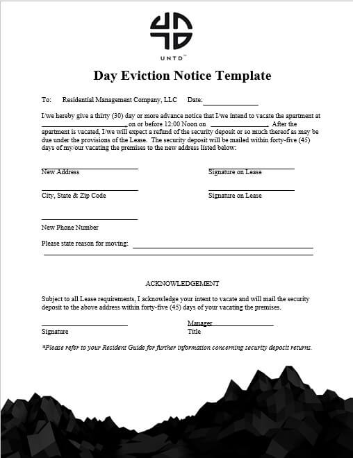day eviction notice template 3