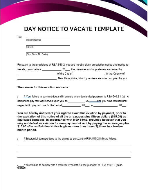 day notice to vacate template 1