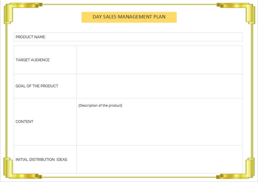 day sales management plan template 1