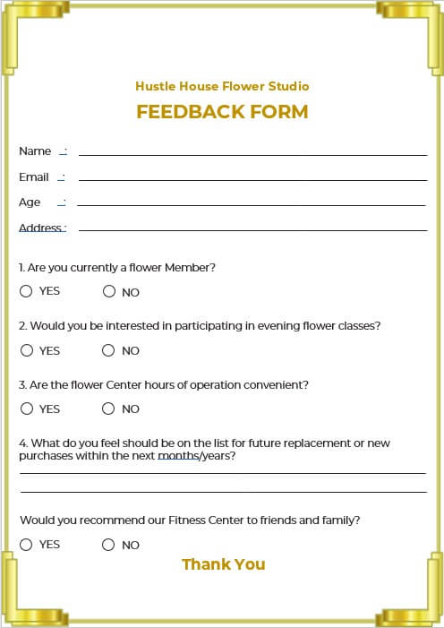 feedback template 10