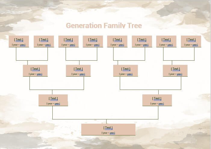 generation family tree template 2