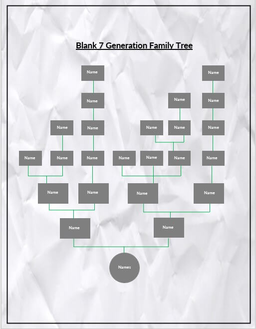 generation family tree template 4