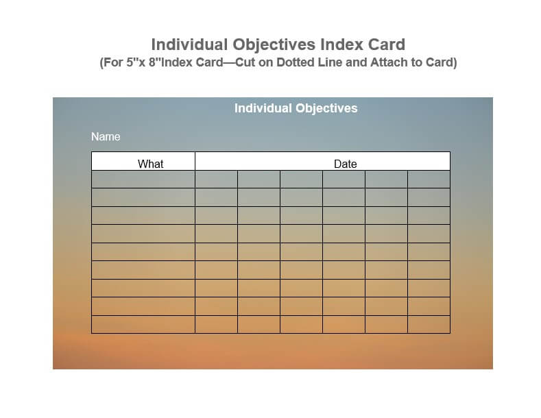 index card template 3