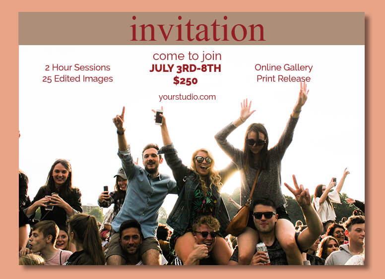 invitation template PSD idea Design Sample