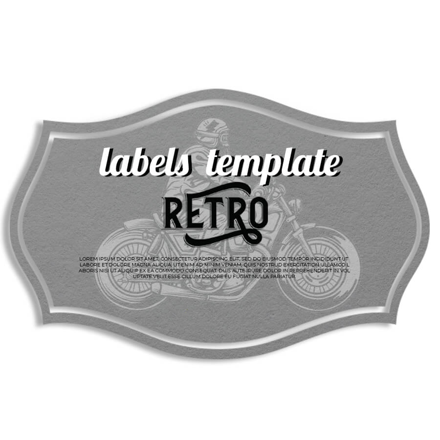 label template Free PSD file photoshop 2