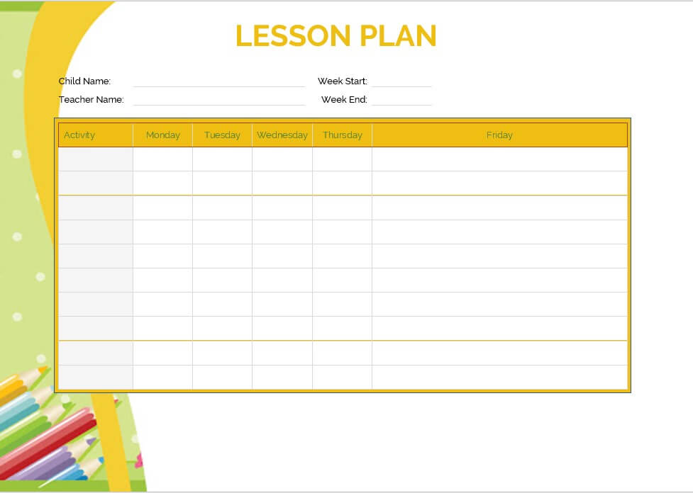 lesson plan template 7