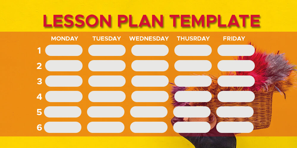 lesson plan template Free PSD file photoshop