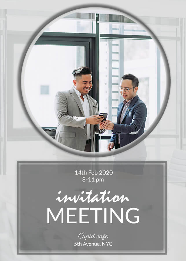 meeting invitation Templates PSD Free file