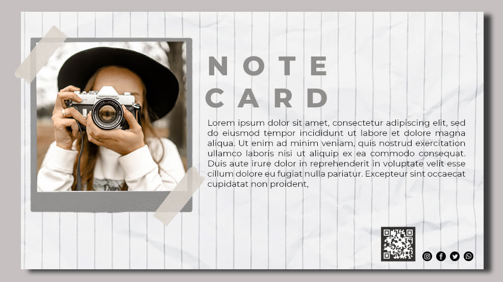note card Customizable File PSD Design Templates