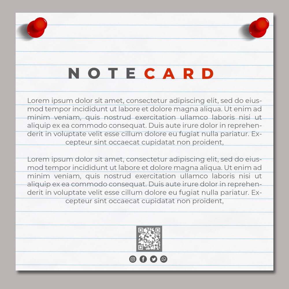 note card Free PSD Templates Ideas