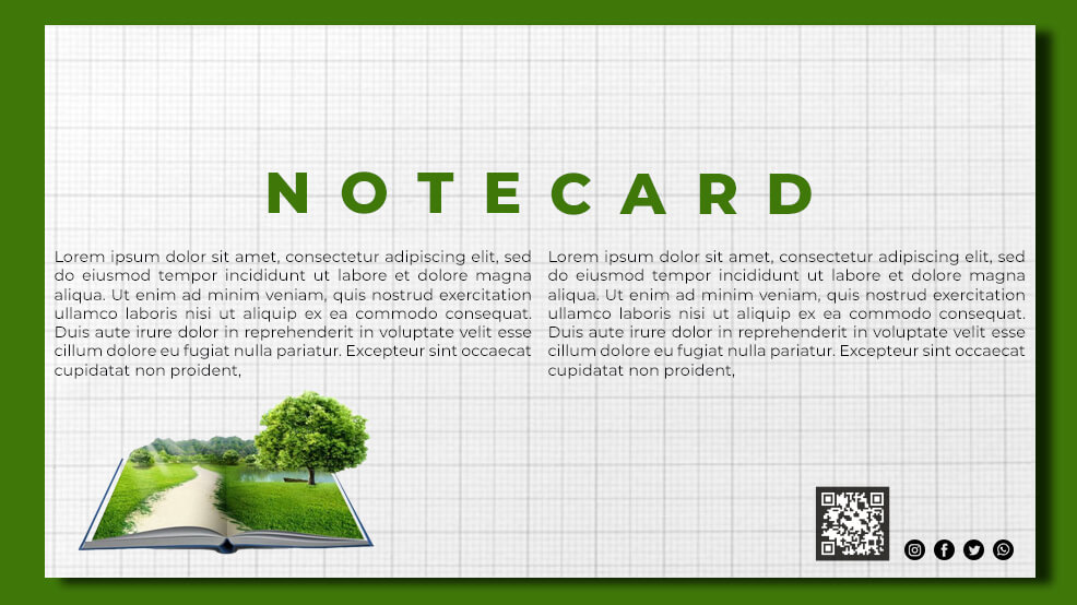note card Templates for Photoshop