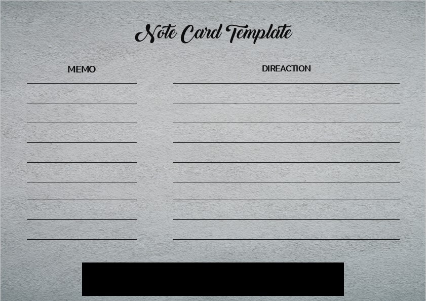 note card template 4