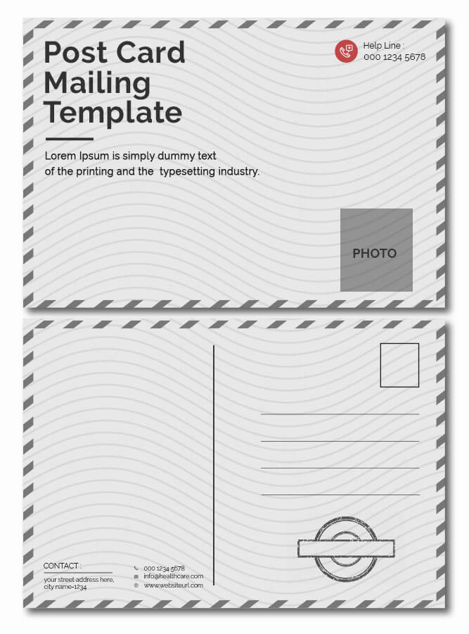 postcard mailing template Free PSD Templates Ideas