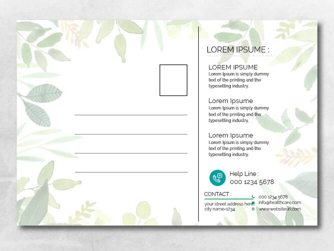 postcard mailing template Free Templates in PSD file 1