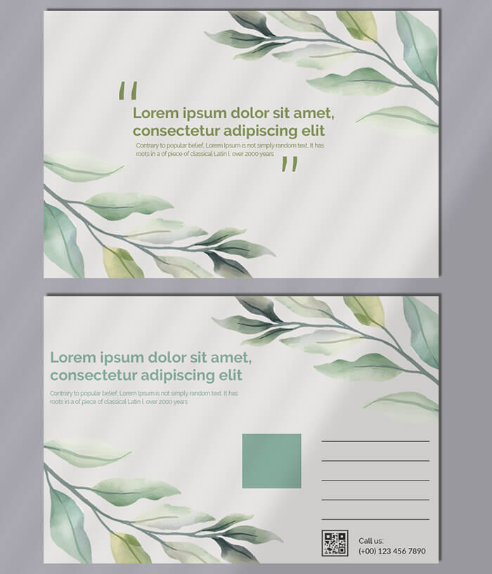 postcard template Templates for Photoshop