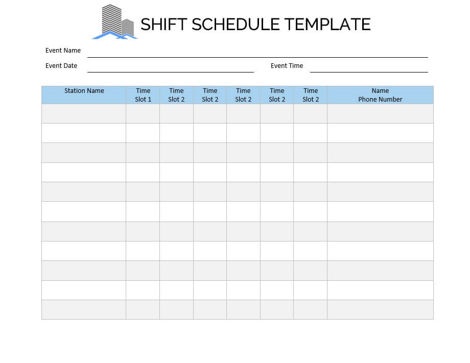 shift schedule template 1 1