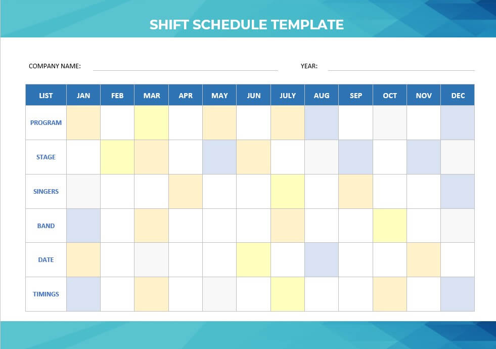shift schedule template 2