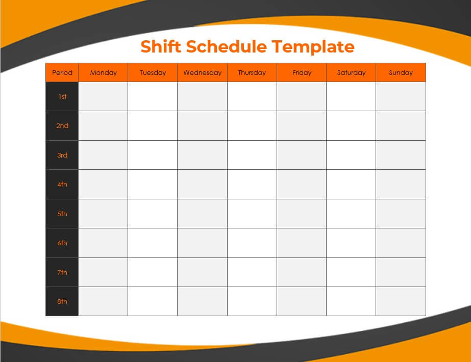 shift schedule template 4