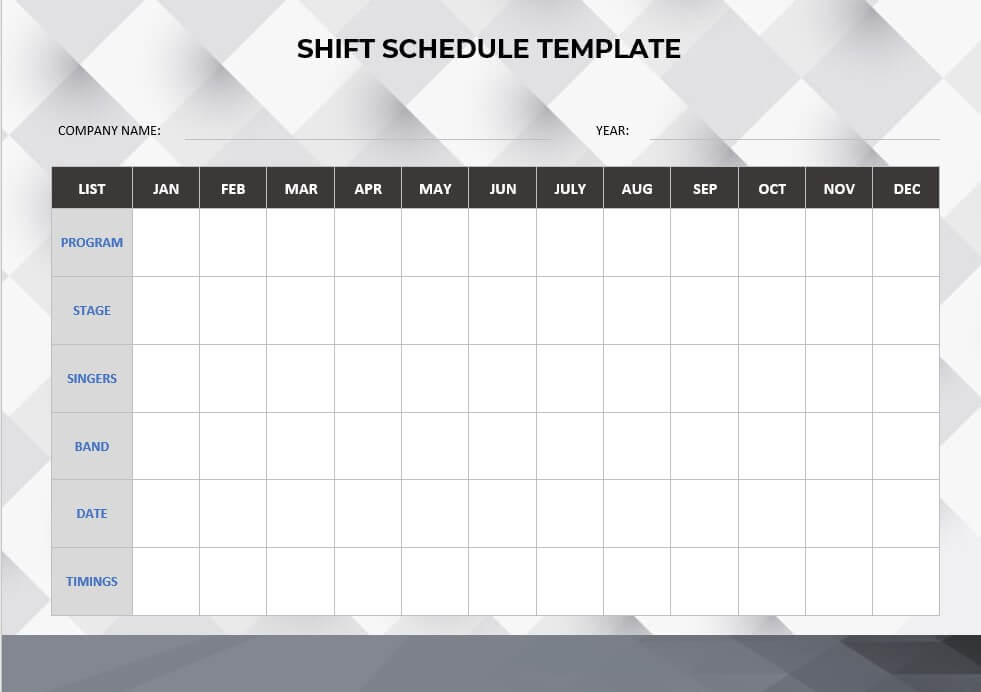shift schedule template 9