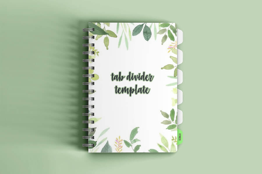tab divider template Free Templates in PSD file