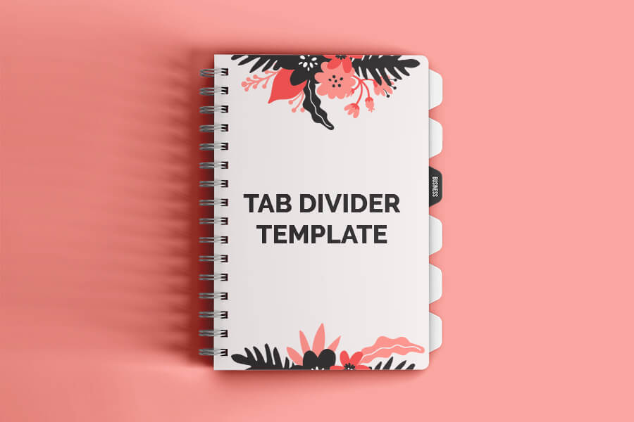 tab divider template PSD idea Design Sample