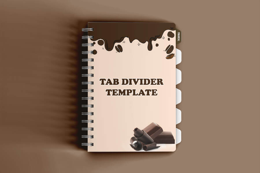 tab divider template Templates for Photoshop
