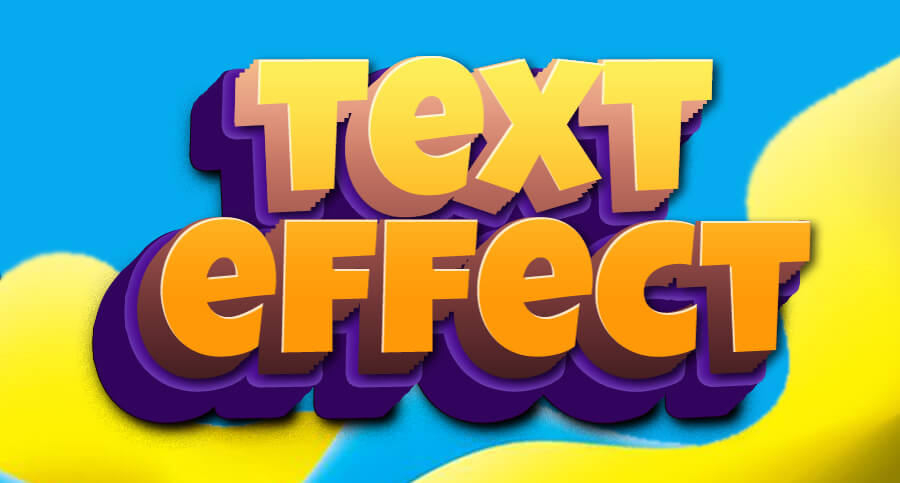 text effect template PSD idea Design Sample