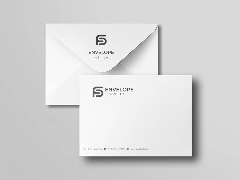white envelope Templates PSD Free file